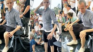 面对融入人群的舞蹈机器人，俄罗斯群众持冷静态度