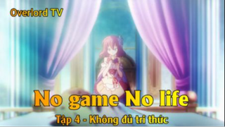 No game No life Tập 4 - Không đủ tri thức