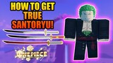 How To Get True Santoryu in A One Piece Game