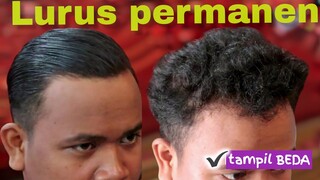 cara meluruskan rambut permanen | dari bawaan lahir 100% berhasil