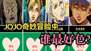 【JOJO】奇妙冒险中，谁是最好色的角色？