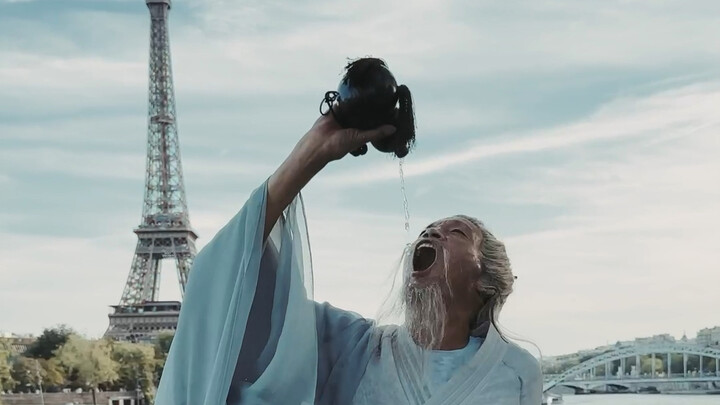 Taking Grandpa Sanxi to Paris to film a short play