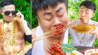 คนรวยกินอย่างไร เรื่องตลกระหว่างซงซงกับเออร์โม่!  Mukbang ซงซ่งและเอ้อเหมา