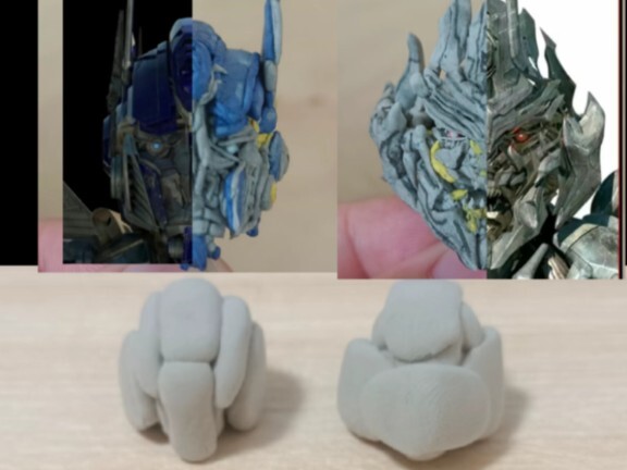 A meticulously crafted head sculpt is the result of countless days of relentless effort.