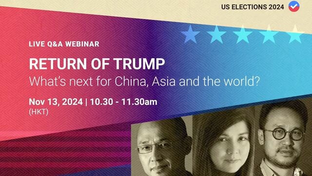 The return of Trump - what's next for China, Asia and the world? (YouTube Live/2024.11.13)