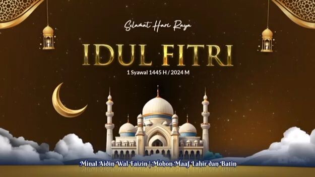 selamat hari raya idul Fitri 1445 H Minal aidzin wal Faidzin Mohon maaf lahir dan batin - YAMA music