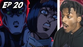 BRUNO VS KING CRIMSON!  | JoJo's Bizarre Adventure Part 5 Ep 20 REACTION |