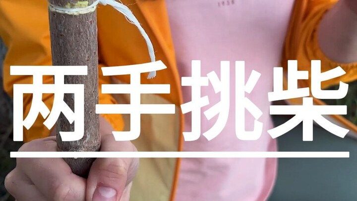 Kỹ năng cắm trại ngoài trời (29): Hai tay chọn củi