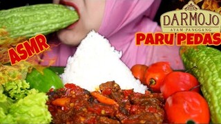 ASMR OSENG PARU SAPI SUPER PEDAS || MAKAN PARE MENTAH || CABE GENDOT|LALAPAN MENTAH ||ASMR INDONESIA