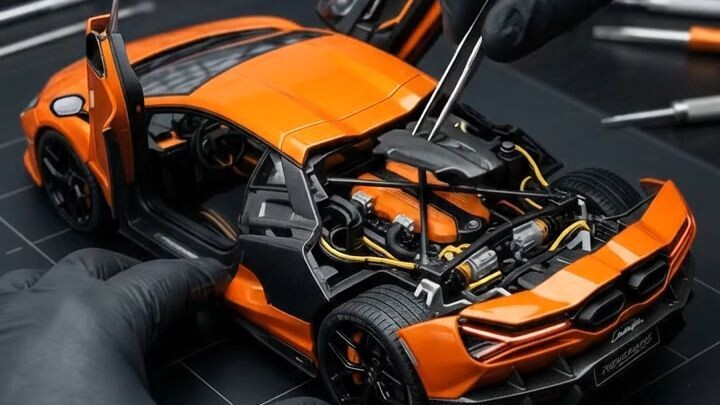 This V12 Hybrid Lamborghini Revuelto Started as a Bare Chassis 🤯 | Perfect 30s Seamless Loop #Short