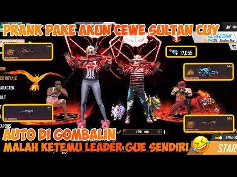 PRANK PAKE AKUN CEWE SULTAN !! AUTO DIGOMBALIN