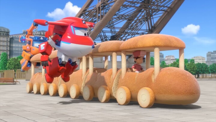 Super Wings ซุปเปอร์วิงส์ (Season 8) EP04 รถไฟขนมยักษ์บาแก็ต