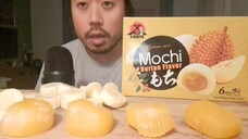 ASMR EATING SOUNDS - DURIAN MOCHI & SLICED BANANAS
