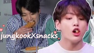 Jung Kook. Jangan keluar sambil makan saat wawancara.