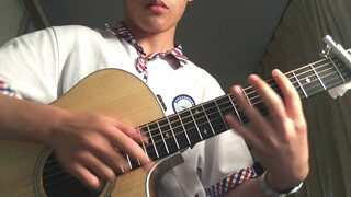 ความเร็วมือขั้นสุด! ! ! การปรับ Fingerstyle ของเพลงต่อสู้ "Kamen Rider W" "Cyclone Effect"