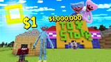 ถ้าเกิดว่า!! บ้านของเล่นคนรวย $1,000,000 เหรียญ VS บ้านของเล่นคนจน $1 เหรียญ - (Minecraft)
