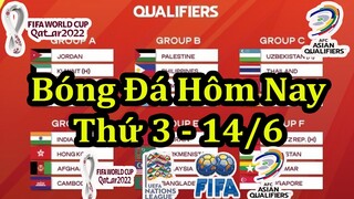 Lịch Thi Đấu Bóng Đá Hôm Nay14/6 - Vòng Loại World Cup & UEFA Nations League - Thông Tin Trận Đấu