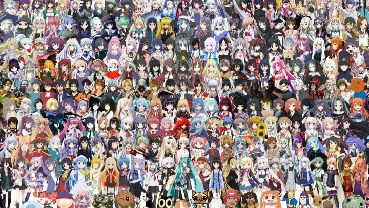 Mash-up of 300 animes