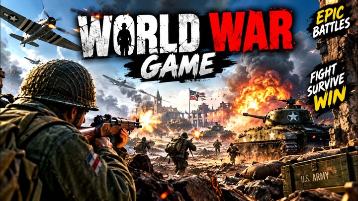 🔥 WORLD WAR GAMEPLAY 💥 Epic Battlefield Battle | Realistic War Game 🎮