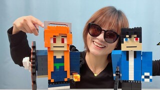 Build the encounter between Abigail and Ryan, the building blocks restore the Minecraft Broken series