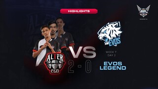 ALTER EGO HIGHLIGHTS MPL S6 - WEEK 7 DAY 2