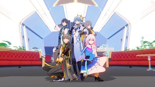 [ Honkai Impact : Star Dome Railway MMD/Train Group & Sunday] Congratulations on getting on the trai