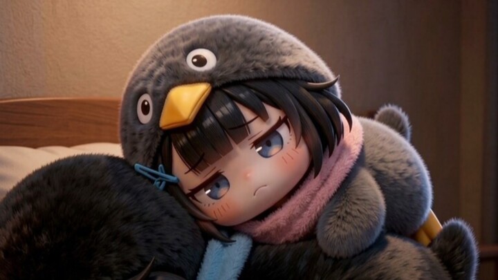 น้องกู่กาตัวน้อยไม่อยากปลุกพี่สาวให้ตื่นแล้ว～