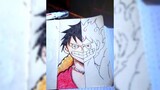 Menggambar Luffy | Anime One piece | menggunakan metode pointilis 😄