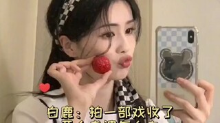 白鹿拍戏是去收老婆的吧