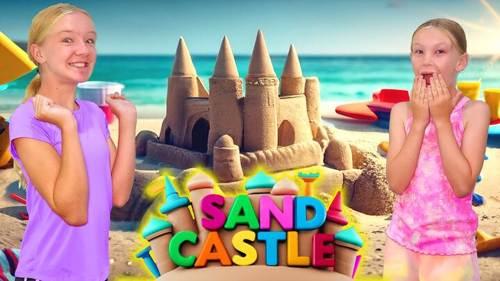 Best Sand Castle Wins!!! Preston Ruins Our Masterpiece!
