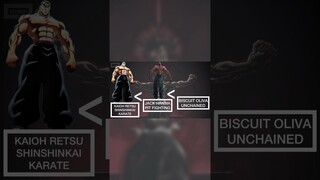 COMPARING TOP 10 BAKI CHARACTERS  IN SEASON 1 & 2 | COMPARISON VIDEO | #baki #yujirohanma