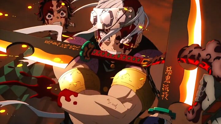 也是俩犟种，一个不用呼吸法，一个不用血鬼术，就纯对砍