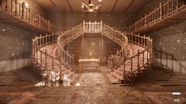 ยามค่ำคืน นั่งดูวิดีโอในบ้านโบราณอันว่างเปล่าไร้ผู้คน พร้อมคำบรรยายอ่อนโยน พิชิตเกมได้ตั้งแต่ครั้งเด