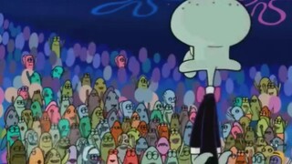 [Squidward] chơi bài "Sunny Day" trên máy ghi âm với đôi mắt rưng rưng
