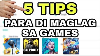 5 TIPS PARA DI MAG-LAG PAG NAGLALARO NG MOBILE GAMES (MOBILE LEGENDS, WILD RIFT, CALL OF DUTY, PUBG)