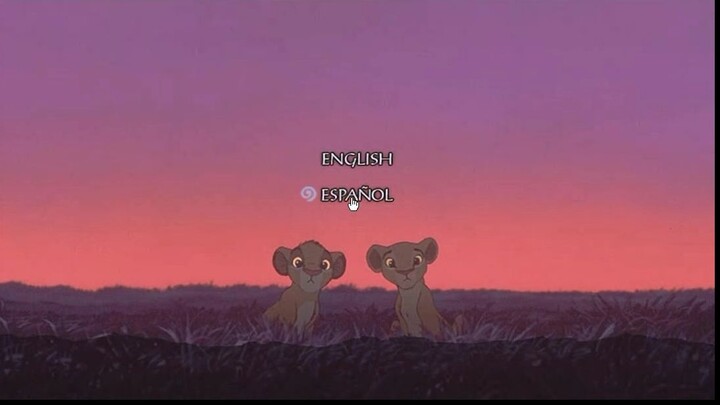 El rey leon dvd de 2 discos menu y juegos