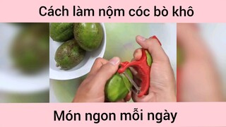 Cách làm nộm cóc bò khô