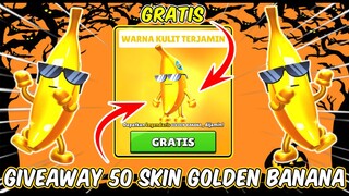 GIVEAWAY 50 SKIN LEGENDARY GOLDEN BANANA GRATIS! BURUAN SEBELUM KEHABISAN - Stumble Guys