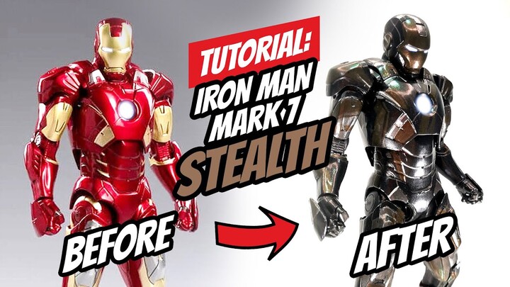 ZD TOYS IRON MAN MARK 7 STEALTH CUSTOM BY RALPH CIFRA - MARVEL - AVENGERS - IRON MAN