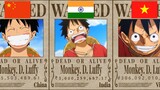 Luffy's Bounties In All Countries