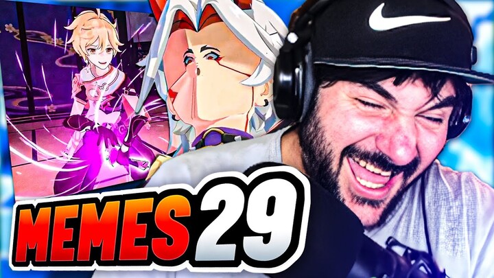 REACCIONANDO a los MEJORES MEMES de GENSHIN IMPACT #29