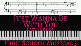 High School Musical 3: Senior Year - Just Wanna Be With You | EASY piano cover by Pianotato