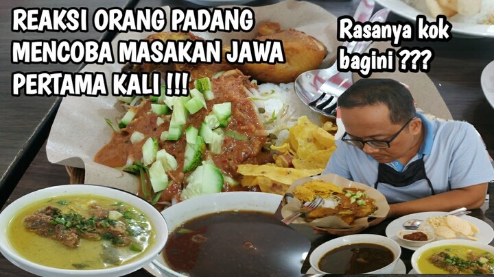 REAKSI ORANG MINANG MENCOBA MASAKAN JAWA PERTAMA KALI, Warung Jawa Timur di Kota Padang