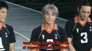 Hyper Projection Engeki 「Haikyuu!!」 Karasuno Revival!: Karasuno 3rd Year Cast's Speech (Eng Sub)