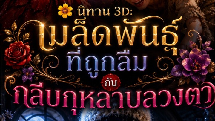 🌼 นิทาน 3D: "เมล็ดพันธุ์ที่ถูกลืม กับ กลีบกุหลาบลวงตา"