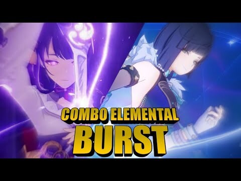 Yelan elemental burst combo with Raiden shogun gameplay in Genshin Impact