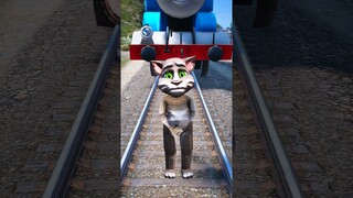 GTA V TOM AND JERRY SAVING TALKING TOM FROM THOMAS TRAIN #shorts