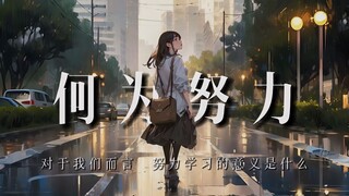 我终于明白，努力学习的意义是什么:【何为努力】