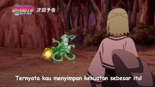 Mitsuki kembali menggunakan mode saninnya untuk melawan musuh dengan segel kutukan