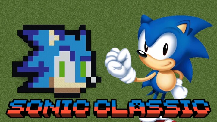 Build Sonic The Hedgehog Classic Pixels Minecraft!